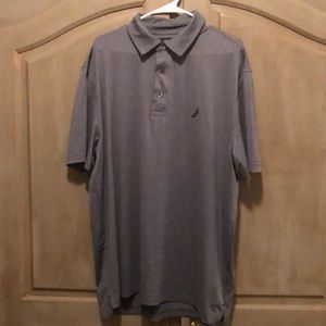 Nautica Grey Dri-Fit Golf Polo
